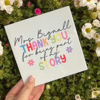 Personalised Teacher Ceramic Tile